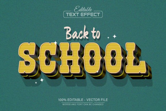 Back to School Retro Vintage Text Effect: A Designer's Guide