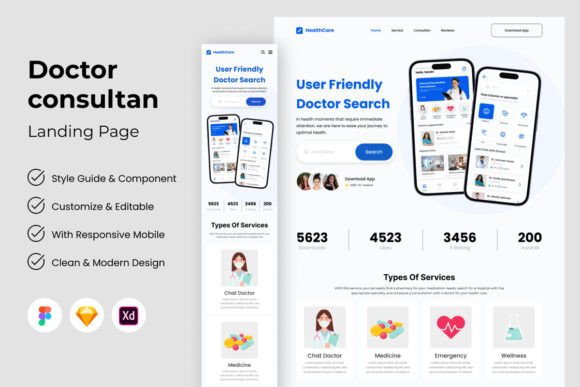 Care - Doctor Consultant Landing Page V2: A Design Deep Dive