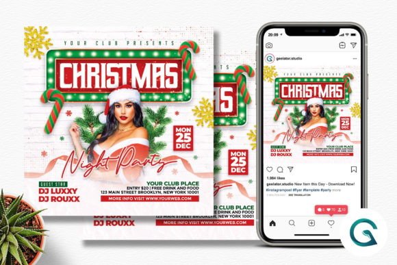 Christmas Night Party Flyer: Design a Festive Invitation