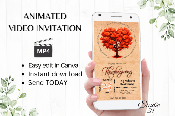 Create Your Perfect Animated Thanksgiving Invite in Minutes