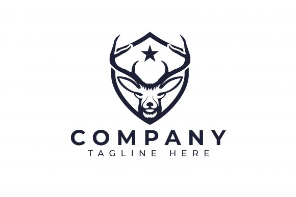 Deer Shield Logo Design: A Vector Asset for Brand Identity
