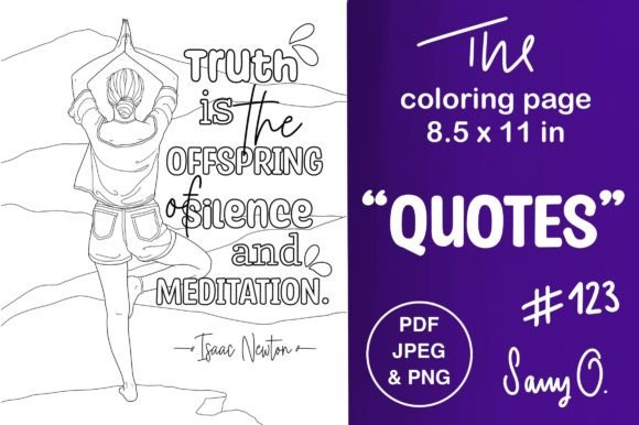 Newton's Wisdom in Your Design: Meditation Yoga Life Truth Quotes