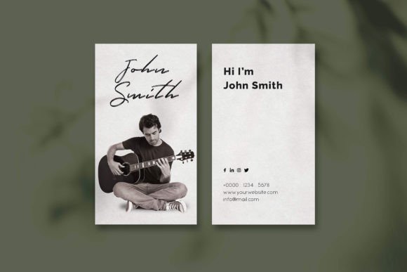 The Ultimate Guitarist Business Card Template for Musicians