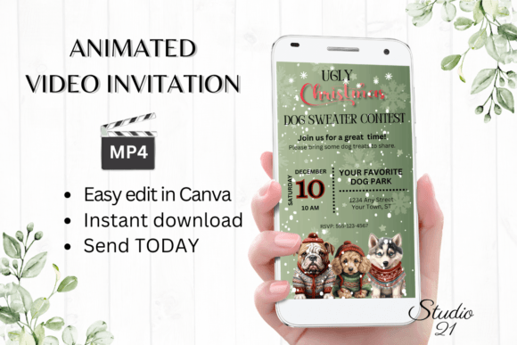 Ugly Sweater Contest Invitation: The Ultimate Digital Template for Festive Fun