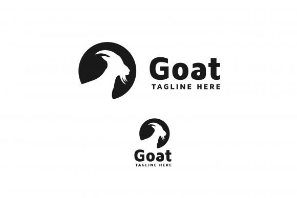 Unleashing a Bold Brand Identity with Goat Head Silhouette Logo Design